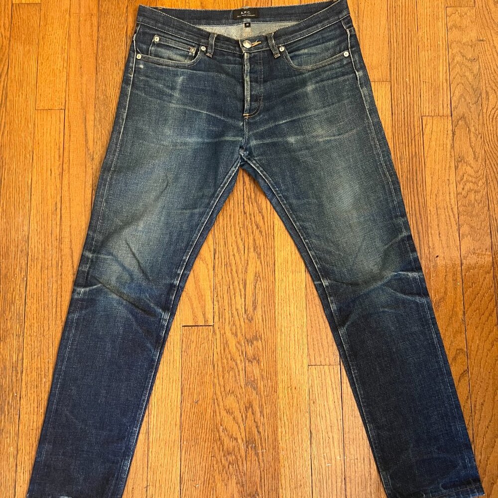 A.P.C. New Petit Standard 30x30 - Raw Indigo Japanese Denim